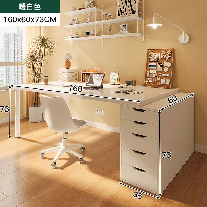 Mesa de escritorio para dos personas, mesa de computadora moderna, dormitorio, mesa de estudio simple, mesa de escritura, mesa de trabajo