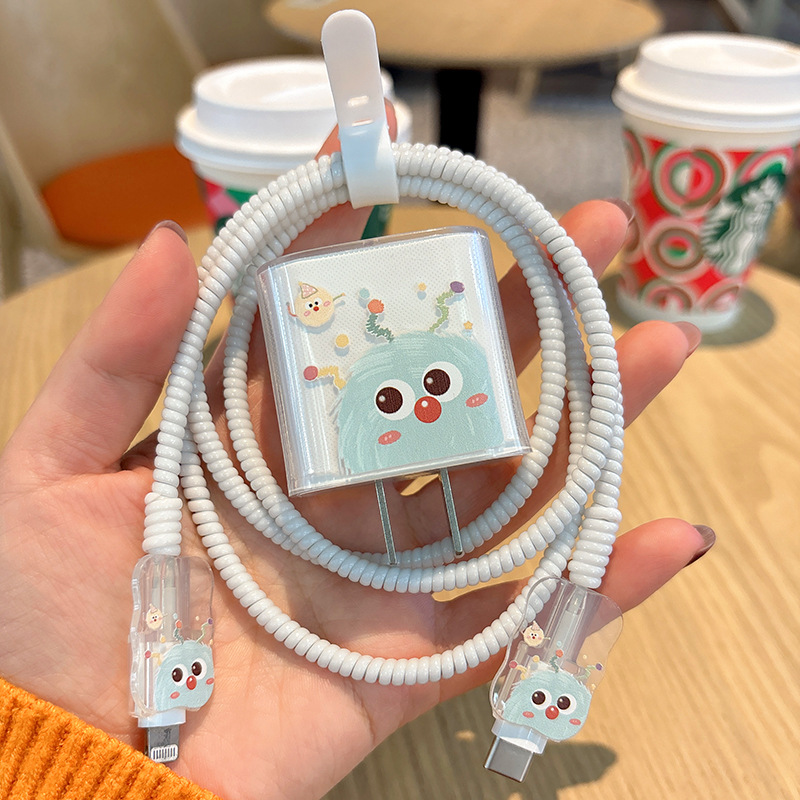 Nuevo lindo cartoon cable de datos para Apple 20W cable de carga iPhone15 / 13 caso