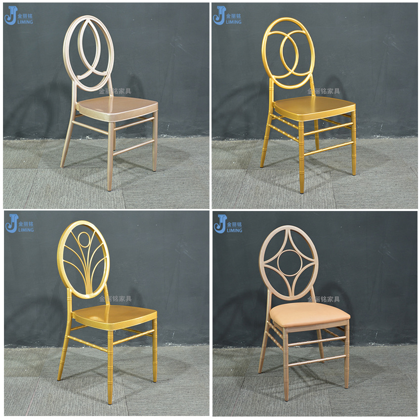 Creativo estilo ins Silla de bambú metal redondo trasero Phoenix silla restaurante occidental mesa y silla luz estilo de lujo comedor restaurante silla