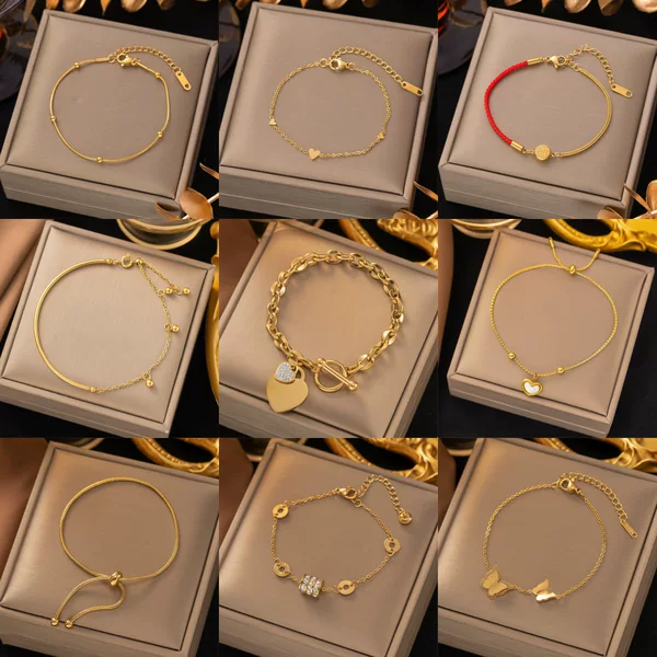 New Stylish Commuter Titanium Steel Bracelet for Women Versatile Ins Style Niche Light Luxury High-End Non-Fading Jewelry Wholesale