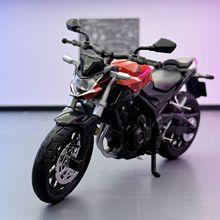 华一车模1:12本田CBF400合金摩托车模型摆件带声光儿童玩具车代发
