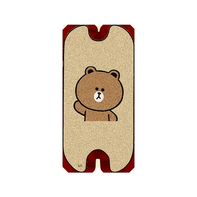 Suitable for Green Horse Latte Electric Vehicle Foot Pads, Battery Car Wire Rings, Waterproof Anti-Slip Foot Pads, Special Anti-Slip Foot Pads (Electric vehicle foot mat) - green-horse-latte-brown-bear