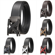 商务休闲男士皮带belt 现货批发头层牛皮自动扣腰带LY36-26240-5