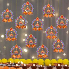 国境を越えた新製品の排灯節パーティー装飾立体ペンダントインド排灯節Diwaliペンダントキャンドル