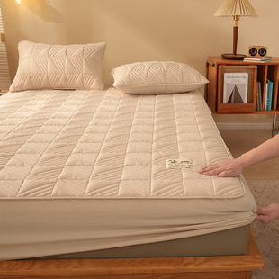 Class a Maternal and Infant Cross-Border Pure Cotton Quilted Bed Sheet Simmons All-Inclusive Cotton Protective Cover Thickeneded Dust-Proof Bed Cover Wholesale