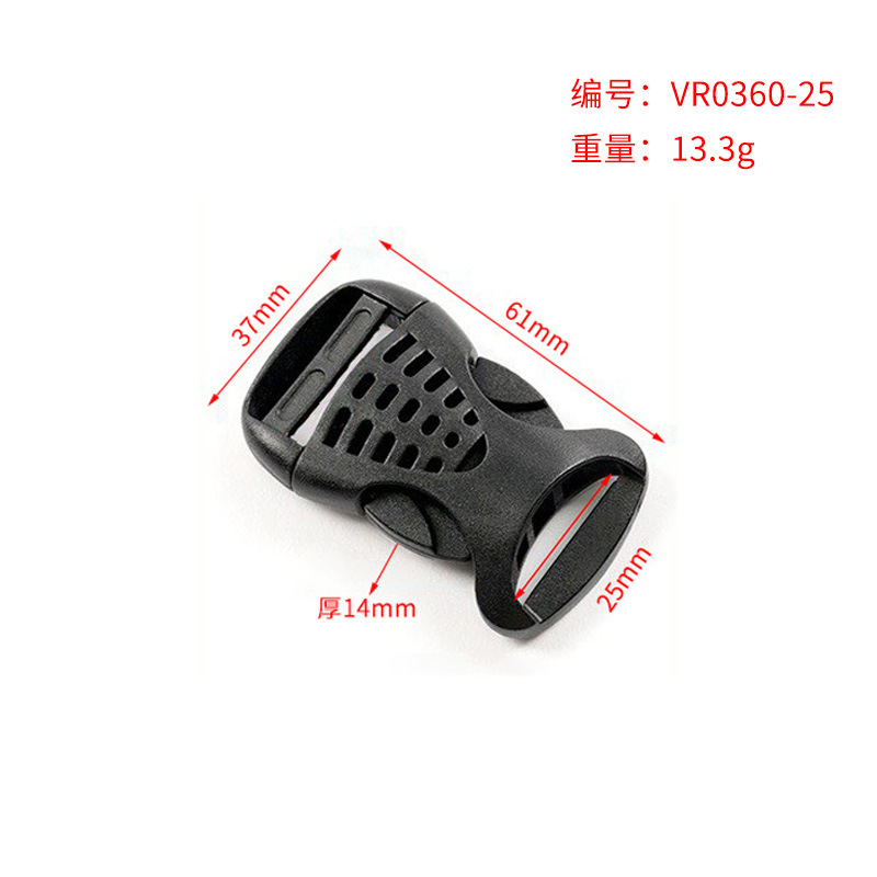 Bolsas de plástico prensas de prendas de vestir accesorios de fijación de banda perforada POM rana ajustable fijación de 20mm - 51mm image 12