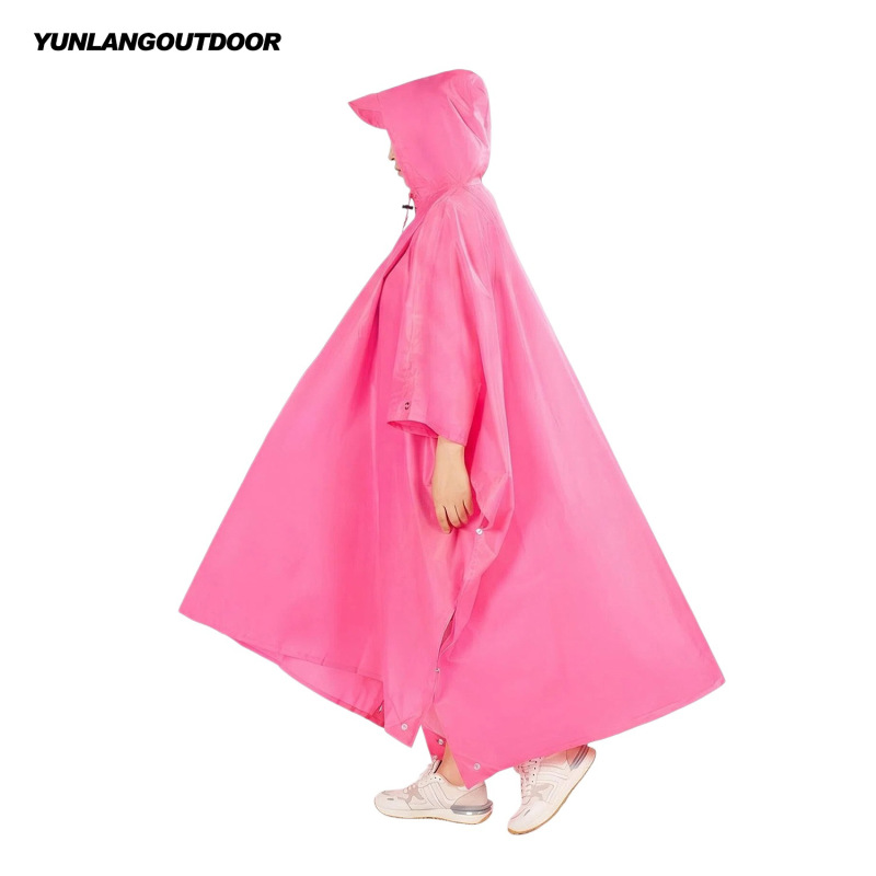 Three-In-One Rain Poncho Outdoor Rainproof Cloak Raincoat Backpack Poncho Outdoor Camping Hiking Climbing Tent