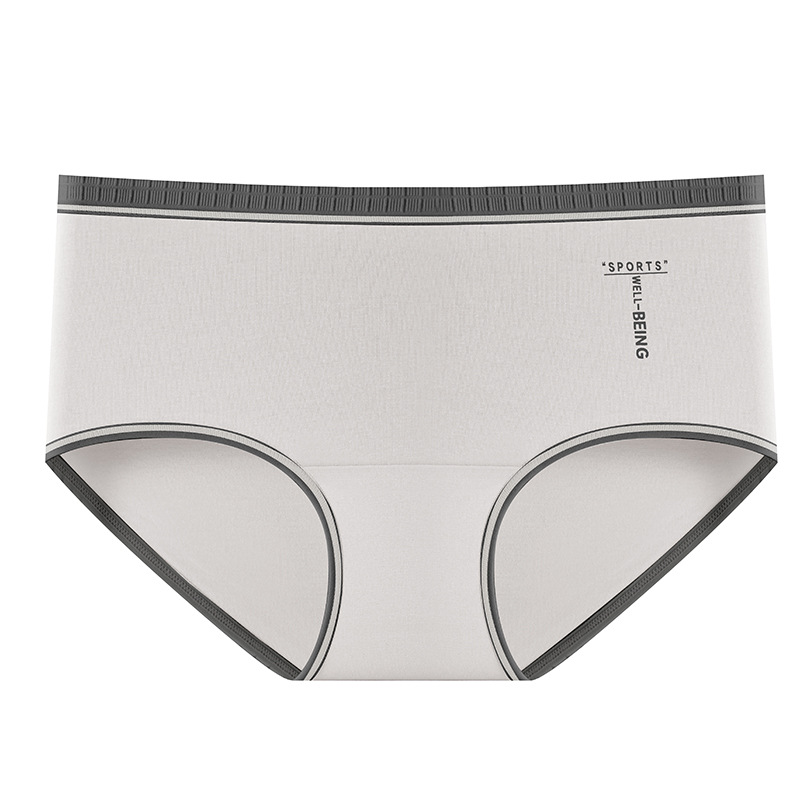 60 bragas de la serie de colores de contraste de algodón puro 9A antibacteriano 100% puro algodón entrepierna alta elástica transpirable calzoncillos de cintura media para niñas