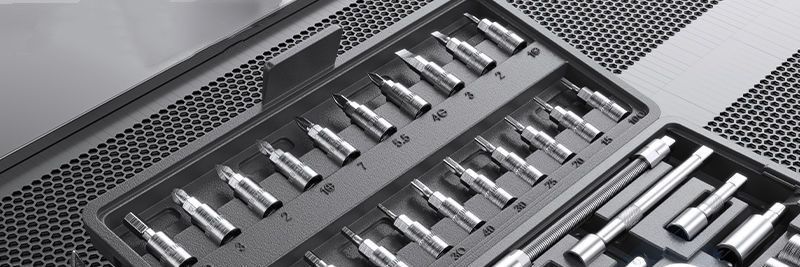 46-piece set of small ratchet wrenches, repair tool set, combination car repair socket, screwdriver, home appliance repair