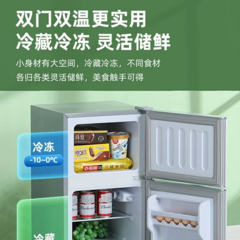 小冰箱冰箱迷你家冷藏小型能效电冰箱租房宿舍二人用1电2默认直冷|undefined