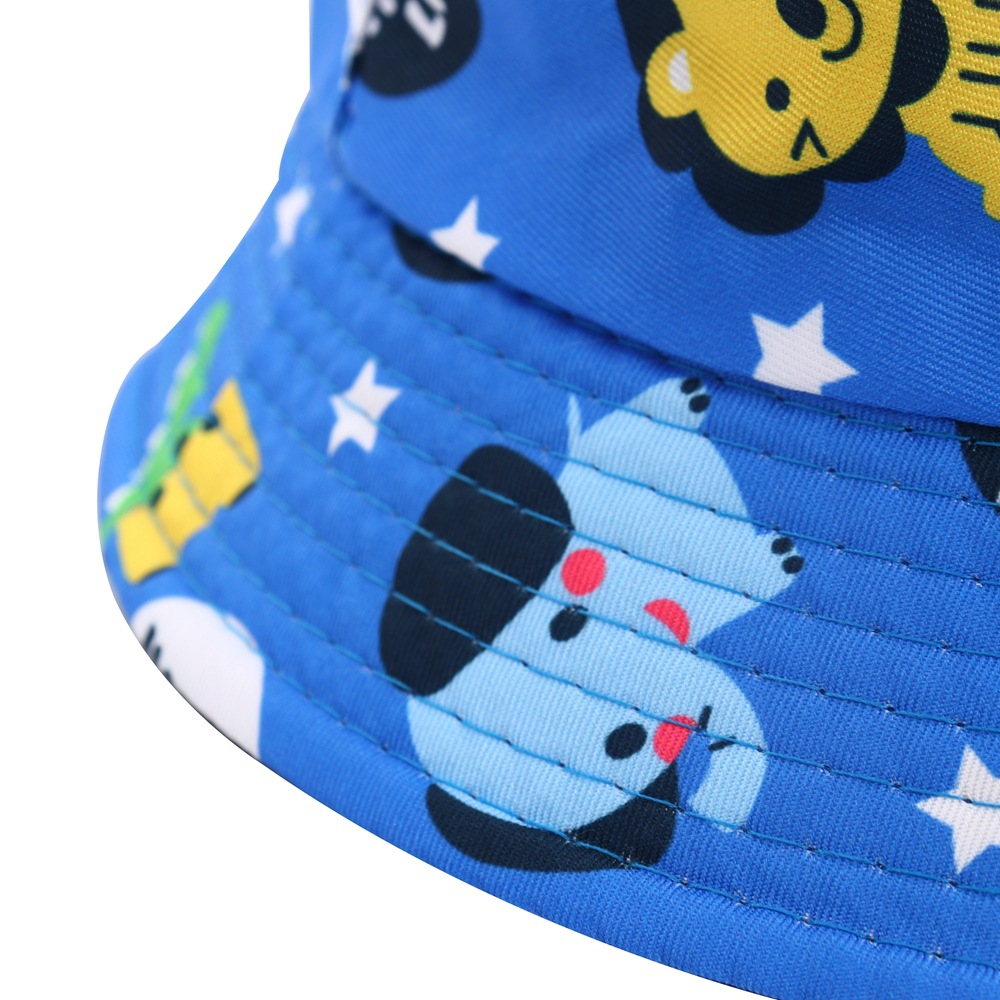 Rabbit, Car, Flower, Watermelon Pattern Winter, Spring, Autumn Season Children Unisex Gender Children Unisex Unisex Cute Animal Cartoon Bucket Hat