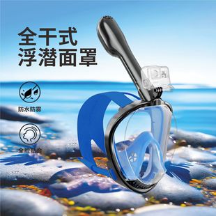 Factory Wholesale Full Dry Snorkeling Mask Anti-fog Diving Mask Silicone Full Swimming Gear
