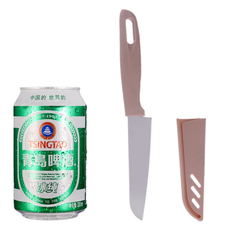 Cuchillo de fruta de acero inoxidable para el hogar melón y pelador de frutas plegable conveniente raspador portátil cortador de melón multifunción