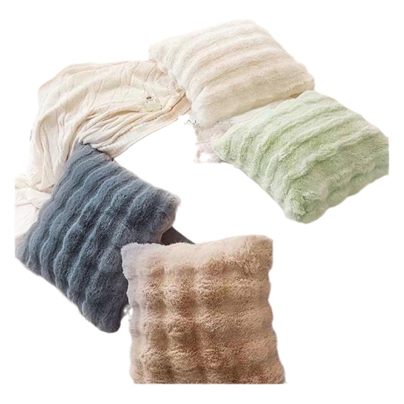 Winter plush pillow, sofa, pillowcase, high-quality style