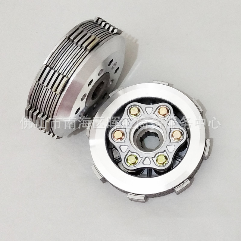 Zongshen three-wheeled motorcycle parts, Xiaogu assembly clutch CG200, widened 6 plates, 150FT125