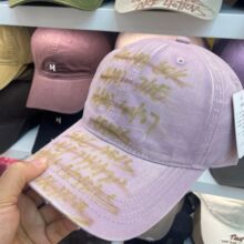 美式涂鸦字母做旧棒球帽女水洗复古鸭舌帽大头围网红帽现货批发