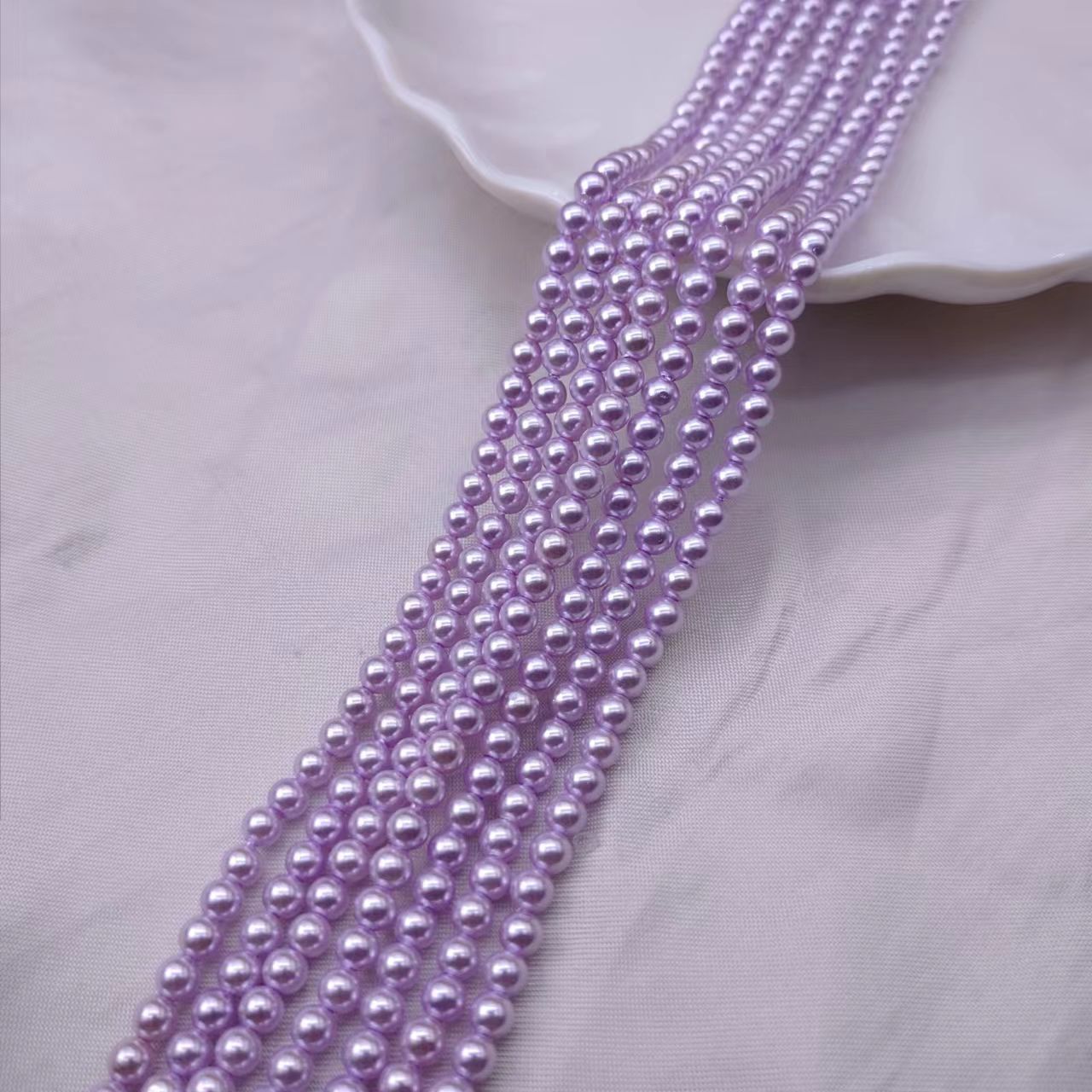 Perlas de concha con orificio recto grande de 1.2mm, perlas pequeñas, perlas espaciadoras de concha del Mar del Sur, perlas espaciadoras de estilo antiguo con diseño de corona de fénix para bricolaje, venta al por mayor. image 19