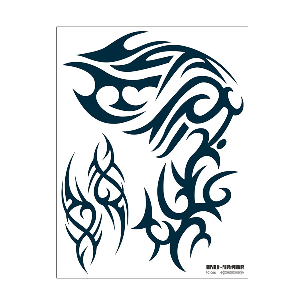 Ruika dragón tatuaje pegatinas impermeable hombres y mujeres sobre el hombro dragón pecho fresco de larga duración tatuaje pegatinas tatuaje