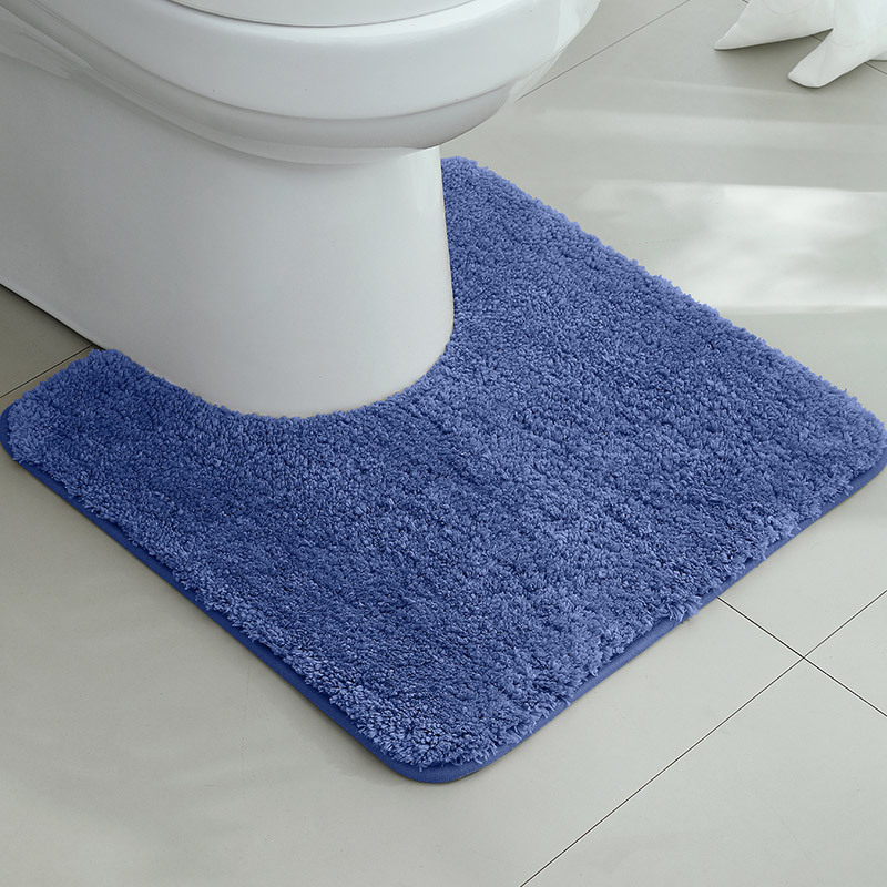 Alfombrilla antideslizante en la puerta del baño flocado Alfombra absorbente gruesa Alfombra de entrada del inodoro Alfombrilla de la puerta Alfombra de la cama del dormitorio