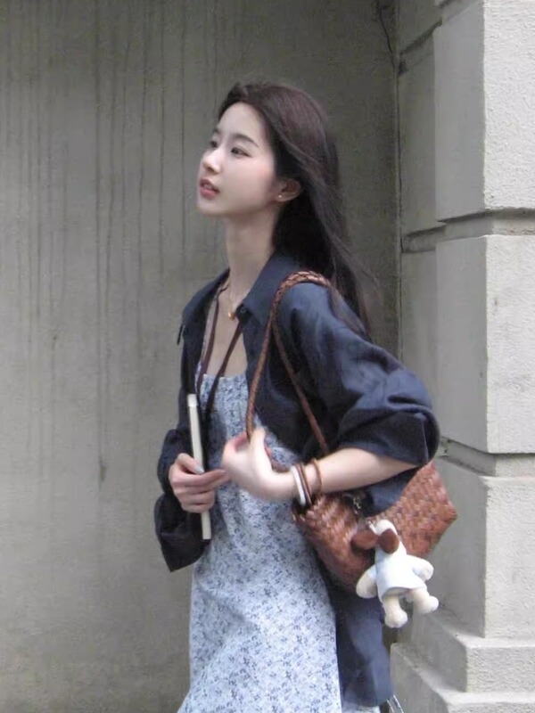 春季套装女装2025新款感韩系氛围感春秋小个子穿搭碎花连衣裙潮流|undefined