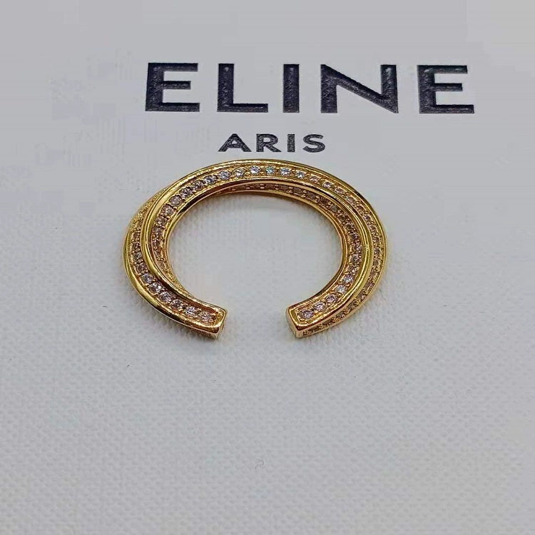Golden brass earrings, bracelet, 2020