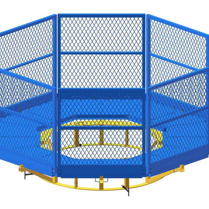 组装式圆形墩柱施工平台 桥梁施工作业平台高空通道平台可