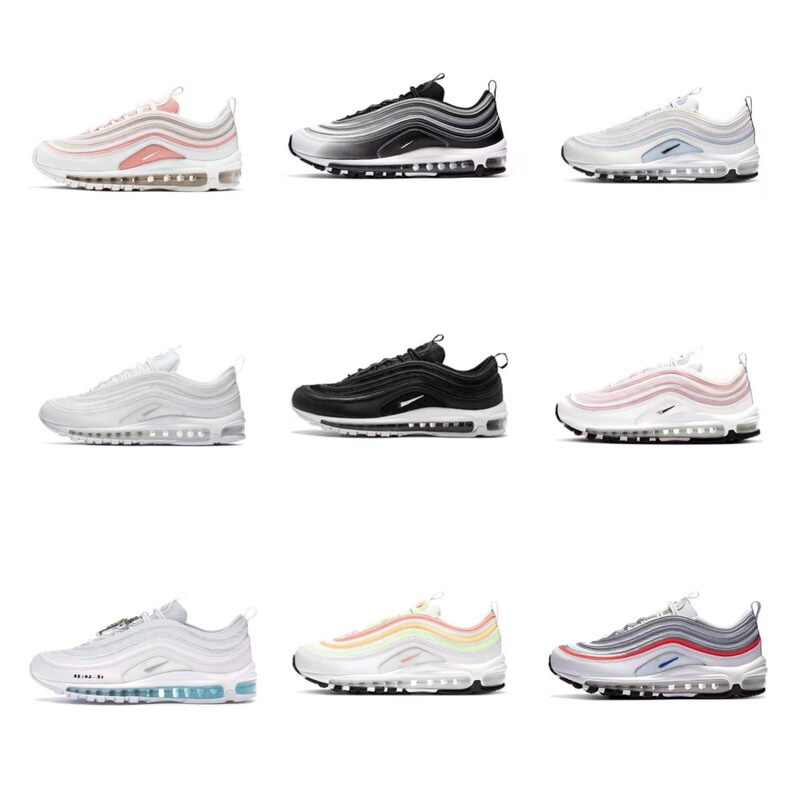 Putian Factory Foreign Trade AirMAX97 Retro Bullet Full Palm Air Cushion Men's and Women's Casual Sports Running Shoes