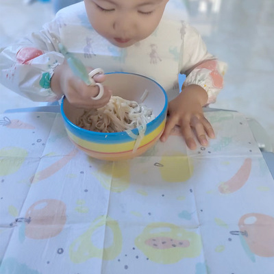 一次性免洗宝宝餐桌垫婴幼儿辅食垫了防水防油脏桌垫独立包现货
