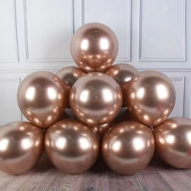 1.8 g de globo de color metálico al por mayor de 10 pulgadas para la fiesta de cumpleaños de la casa de bodas para niños con globo cromado brillante image 15