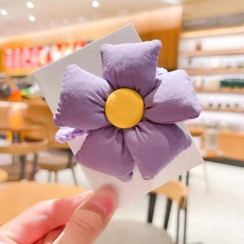 보라색 머리띠