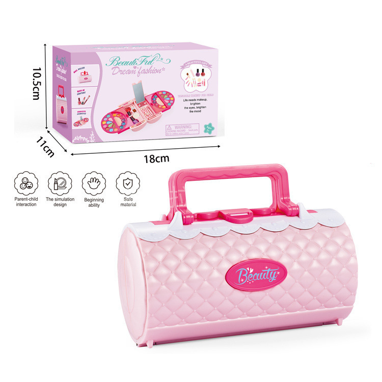 Niños y niñas transfronterizos maquillaje caja de maquillaje juegos de joyería lavable esmalte de uñas lápiz labial sombra de ojos mesa de maquillaje