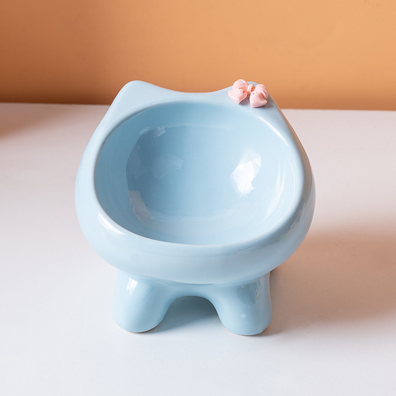 Cerámica no oscura barbilla gato tazón de comida para gatos tazón de agua de boca inclinada tazón de comida para gatos tazón de comida para perros tazón de comida para gatos tazón de comida para gatos tazón de gato