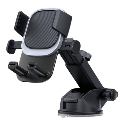 Car phone holder Phone Holder Car Dashboard - silver-telescopic-pole-car-mobile-phone-bracket
