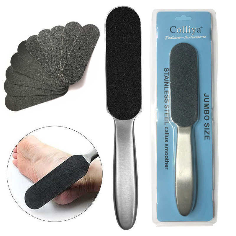 Lavado de pies de doble cara, papel de lija especial para manicura, tienda de pedicura, herramienta exfoliante, artefacto, lavado de pies, pulido de pies, spot al por mayor