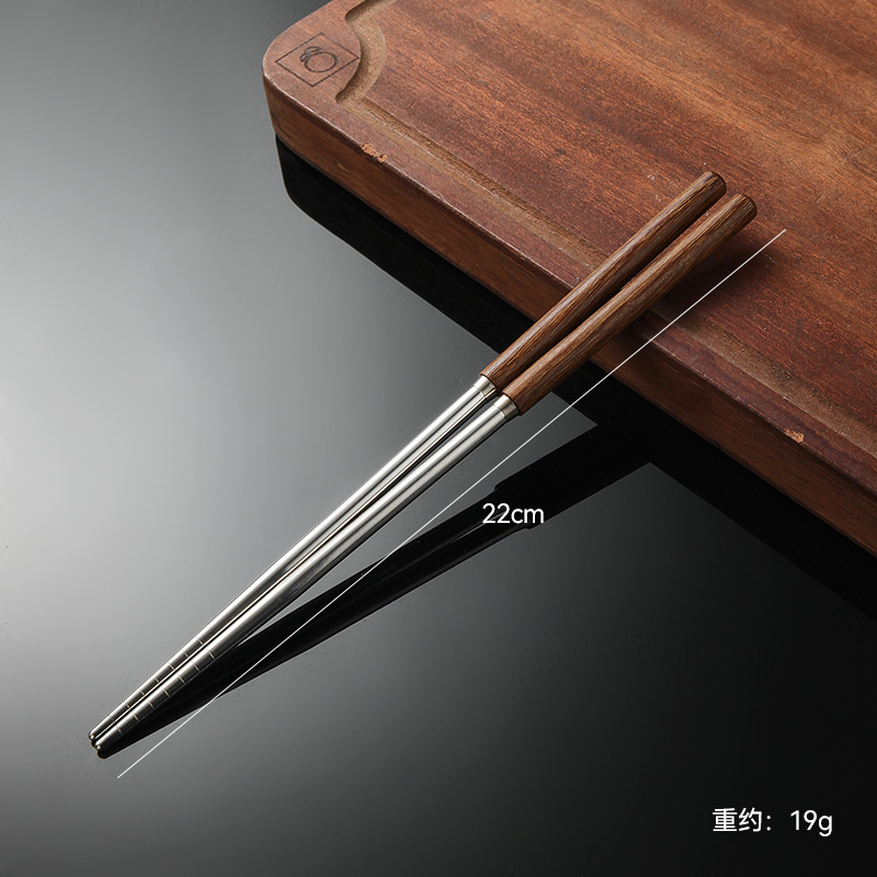 Madera de haya, alas de pollo, mango de madera, cuchillo y tenedor de acero inoxidable doméstico, cubiertos, cuchillo y tenedor de carne brillante, cuchara de carne occidental