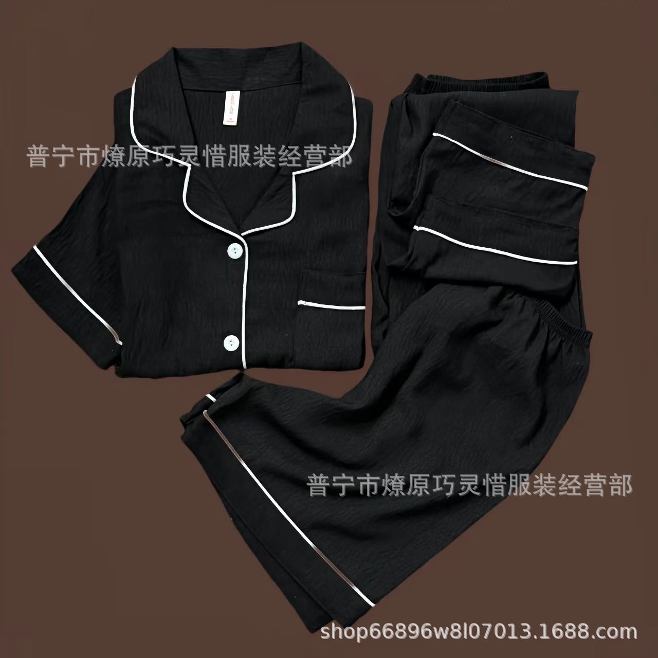 Pajamas de tres piezas de torta de oso para mujeres de verano, pantalones de manga corta, nubes de algodón adorable, viento en 2025 nueva ropa para el hogar