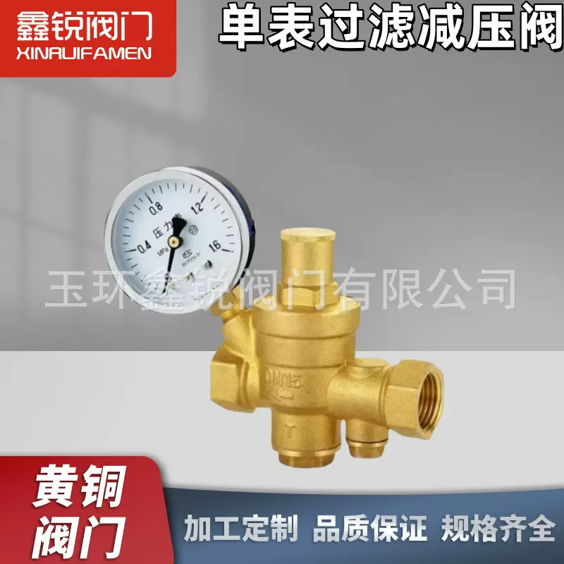 家用自来水减压阀4分6分15热水器稳压阀定压阀多功能过滤减压阀