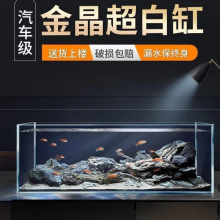 金晶超白方缸玻璃鱼缸桌面客厅小型斗鱼乌龟缸造景懒人养鱼水缸