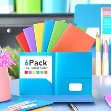 跨境新款美标2页文件夹办公室资料收纳夹文件双页夹归纳册现货