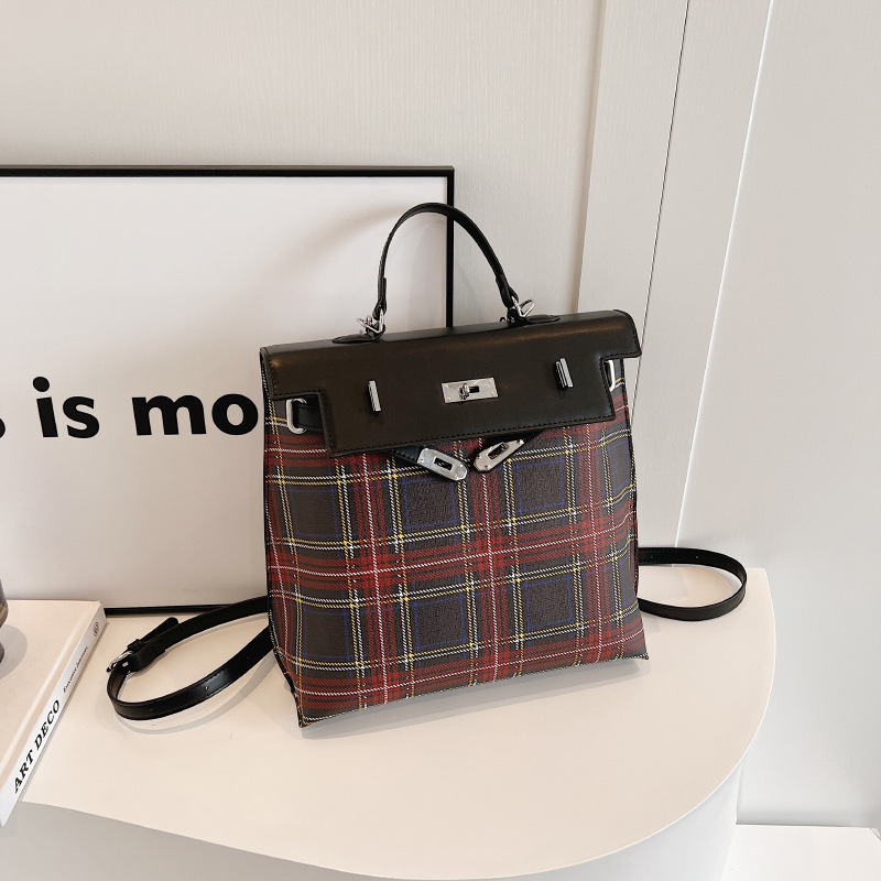 Mochila de gran capacidad con colores contrastantes, ligera para niñas, nuevo diseño de nicho, para mujer de moda._voghion.com