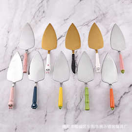 陶瓷柄不锈钢蛋糕铲烘焙工具黄油刀铲家用甜品糕点ins风蛋糕铲