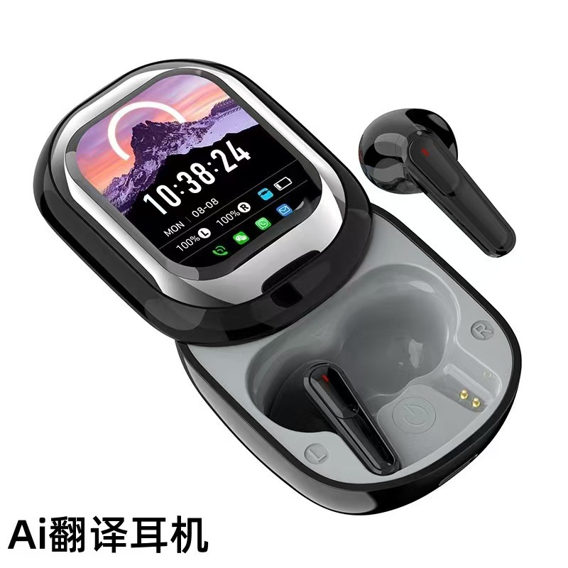 新型国境を越えた爆金TWS入耳式スクリーン付きbluetoothイヤホンノイズ低減透過式カラースクリーンタッチSE-ONE|undefined
