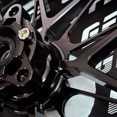 Nine-Speed Shadow Wheel Hub Upgrades to Extreme Core Dual Disc Brake E-Front Bronze Color, Suitable for Modifying Niu GF with Forged Wheel Hubs (Motorcycle wheel hub) - black-cnc-forged-wheel-hub-comes-with-flange-12inch-25j-single-disc-three-hole-flange