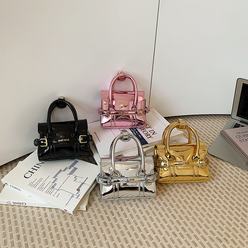 Cross-Border Laser-Cut Women's Small Square Bag, High-End Niche Commuter Handbag, Light Luxury Mini Stylish Shoulder Crossbody Children's Bag