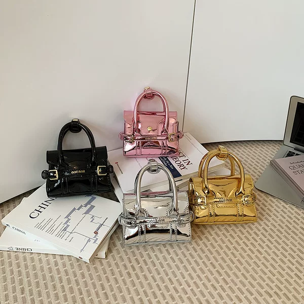 Cross-Border Laser-Cut Women's Small Square Bag, High-End Niche Commuter Handbag, Light Luxury Mini Stylish Shoulder Crossbody Children's Bag