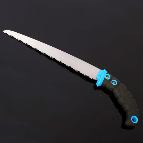 Plastic handle straight saw, manual woodworking saw, fast saw, outdoor fruit tree saw, woodworking hand saw, pruning saw, garden high-altitude saw