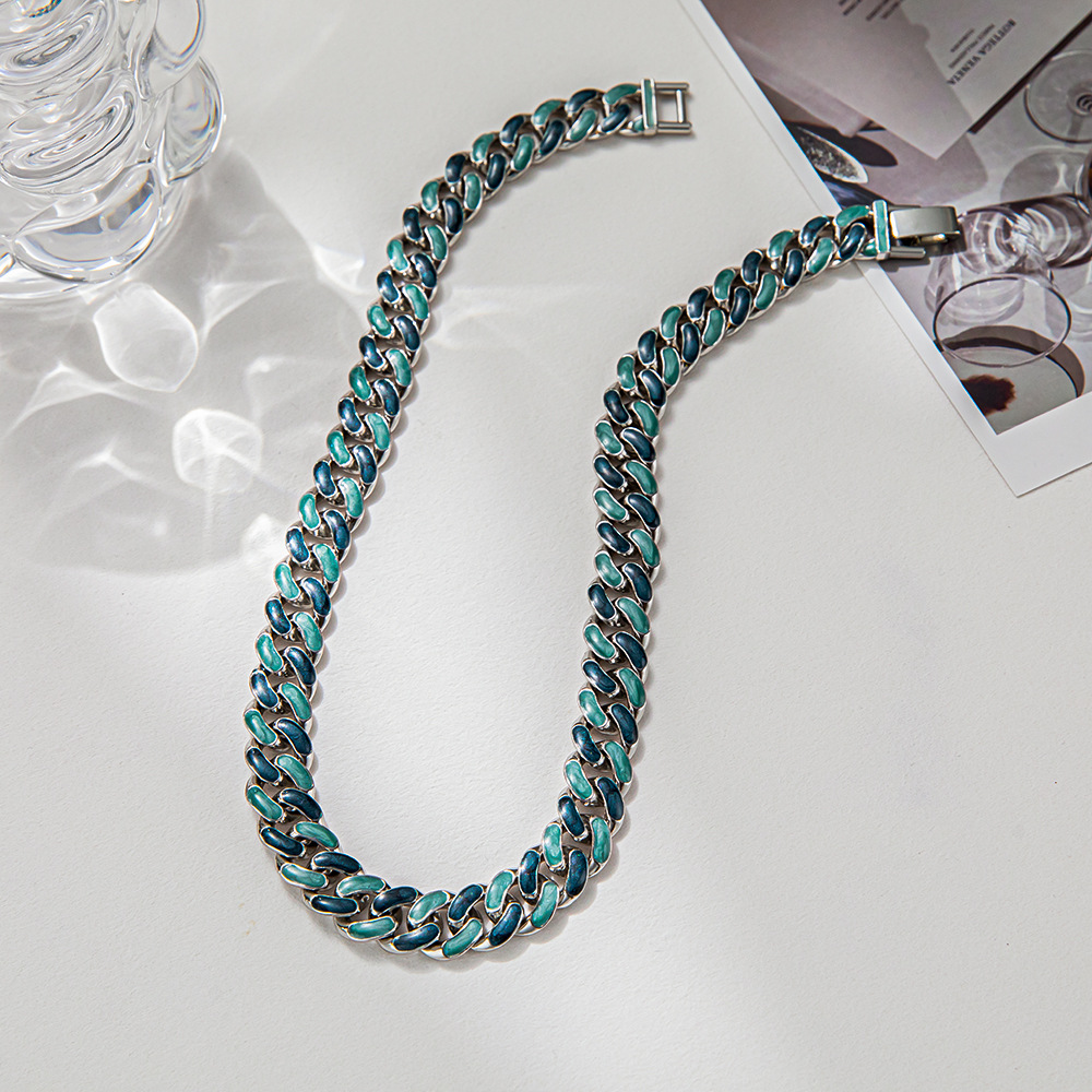 1 Piece Fashion Geometric Alloy Enamel Unisex Necklace