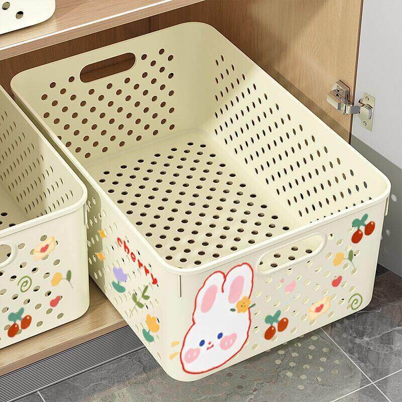 Desktop Storage Box Rectangular Cosmetic Plastic Storage Basket Dormitory Desk Organizer Kitchen Miscellaneous Storage Box Desktop Storage Box Rectangular Cosmetic Plastic Storage Basket Dormitory Desk Organizer Kitchen Miscellaneous Storage Box
