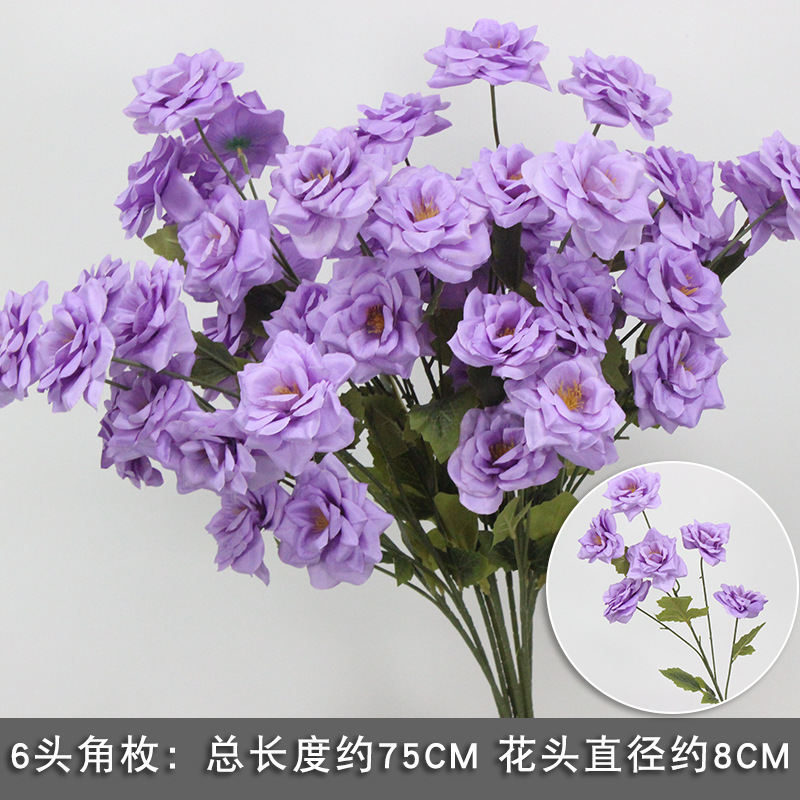 10 ramas floral púrpura imitación floral floral arco floral decoración floral falsa vino floral decoración de boda roja