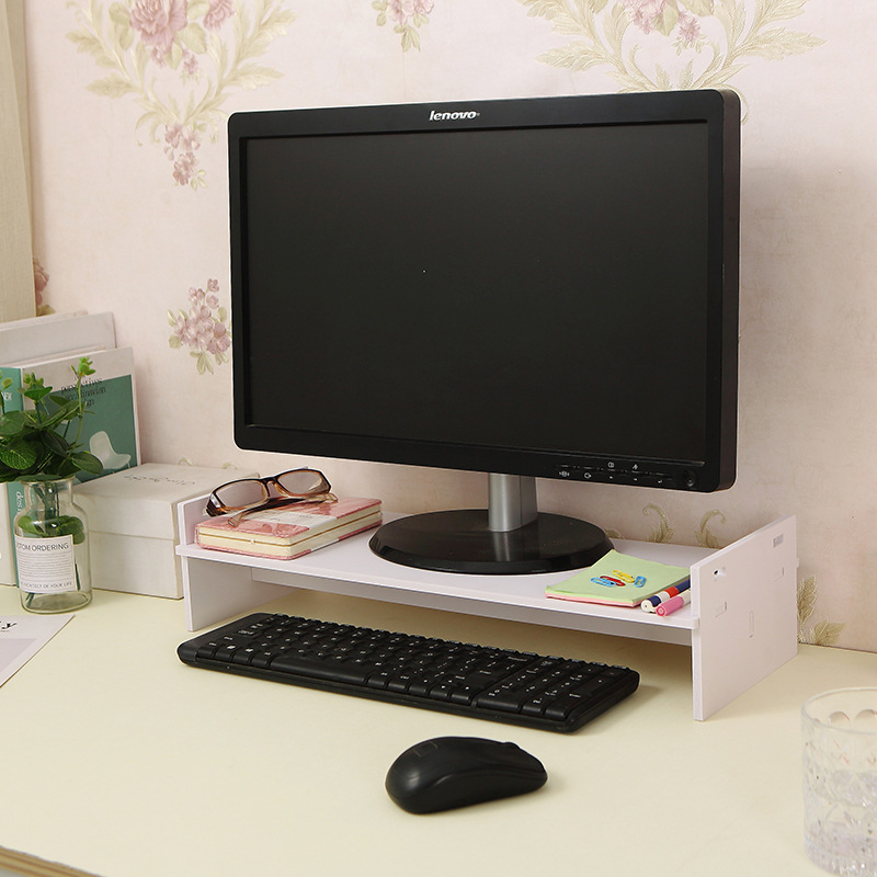 Computadora de escritorio de oficina organización pantalla aumento de la almohadilla Soporte de altura Monitor de escritorio de oficina base de rack de almacenamiento